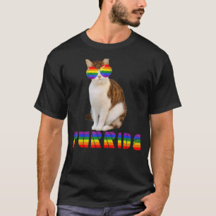 Gay Pride For Women Men Lgbt Daddy Cat Cat  Purrid T-Shirt