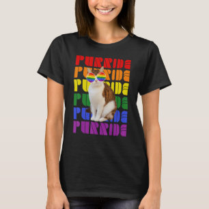 Gay Pride For Women Men Lgbt Daddy Cat Cat  Purrid T-Shirt