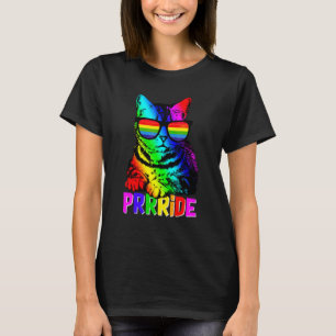 Gay Pride  For Women Men Lgbt Daddy Cat  Purride 1 T-Shirt