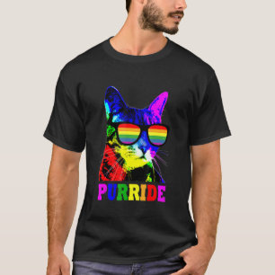 Gay Pride  For Women Men Lgbt Daddy Cat  Purride 2 T-Shirt