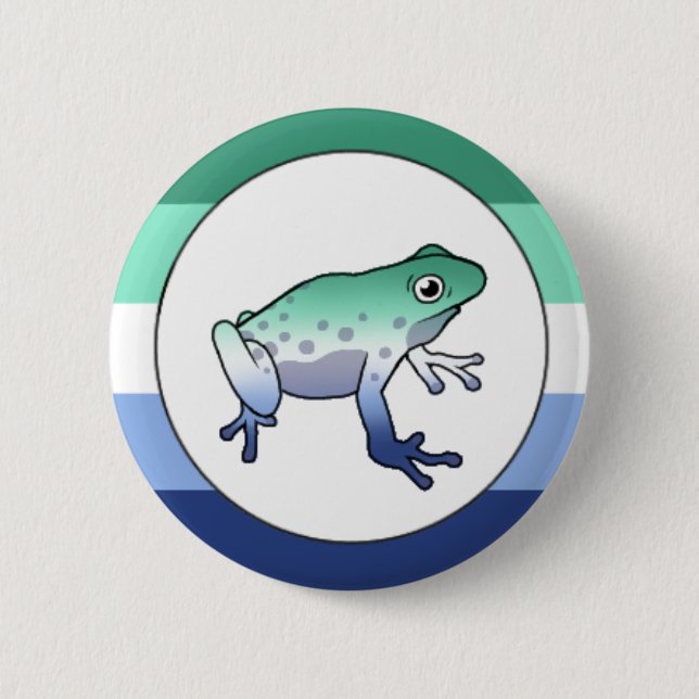 Gay Pride Frog Pin (Front)