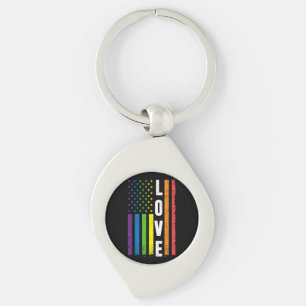 Gay Pride Gifts Men Women LGBT Rainbow Flag Gay Lo Key Ring