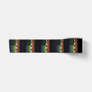 Gay Pride Gifts Men Women LGBT Rainbow Flag Gay Lo Satin Ribbon