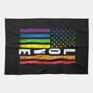 Gay Pride Gifts Men Women LGBT Rainbow Flag Gay Lo Tea Towel