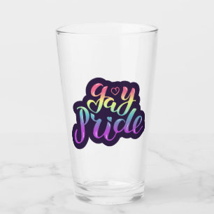 Gay Pride Glass