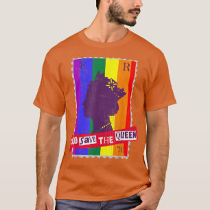 GAY PRIDE GOD SAVE THE QUEEN RAINBOW FLAG  T-Shirt