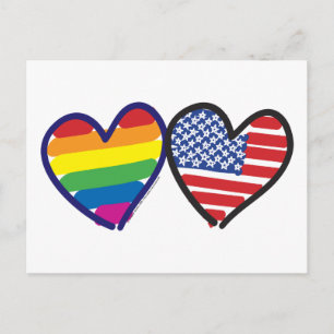 GAY-PRIDE-HEART-AND-FLAG POSTCARD