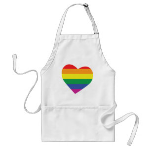 Gay Pride Heart Standard Apron