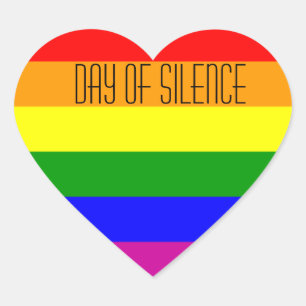 Gay Pride Heart Sticker