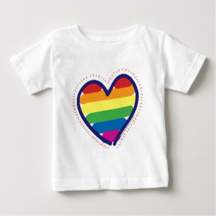 GAY-PRIDE-HEART-WITH-WORDS BABY T-Shirt