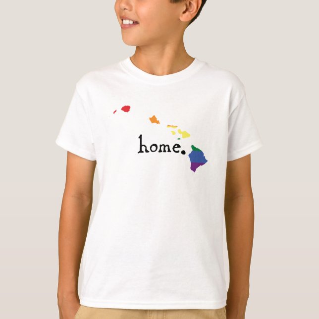 Gay Pride Home | Hawaii T-Shirt (Front)