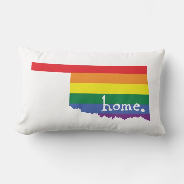 Gay Pride Home | Oklahoma Lumbar Cushion (Front)