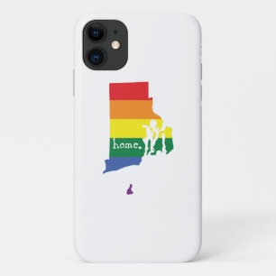 Gay Pride Home   Rhode Island Case-Mate iPhone Case