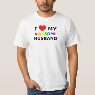 Gay Pride "I Love My Awesome Husband" 1 T-Shirt