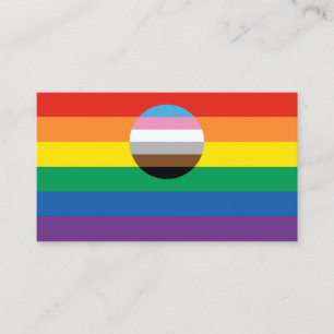 Gay Pride Inclusion Flag Business Card