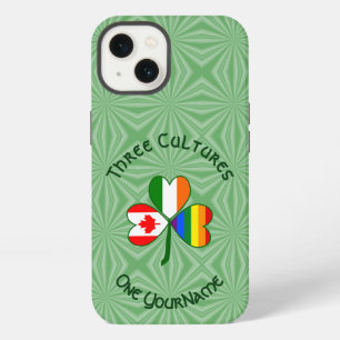 Gay Pride Ireland Canada Shamrock Flag Personalise iPhone 13 Case