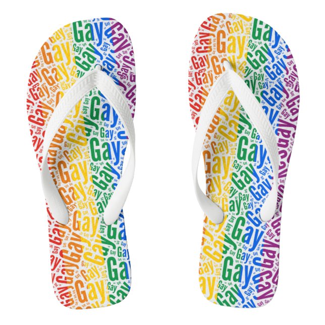 Gay Pride Jandals (Footbed)