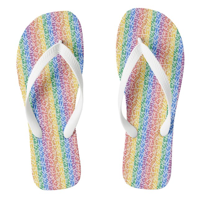Gay Pride Jandals (Footbed)