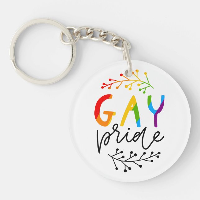 Gay Pride Key Ring (Front)