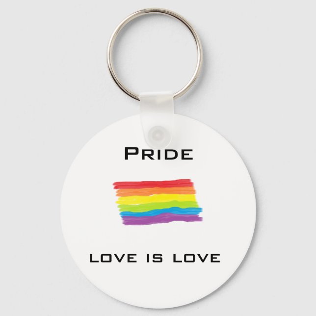 Gay pride keyring (Front)