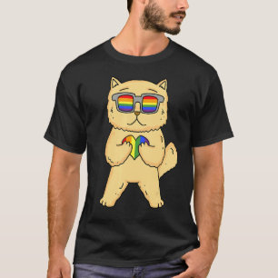 Gay Pride LGBT Rainbow - Cat Breed Persian - LGBT T-Shirt