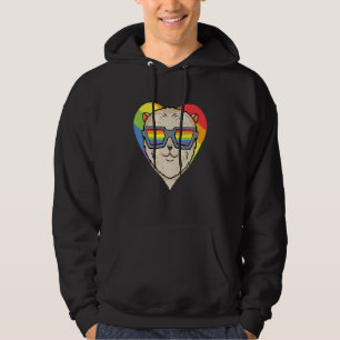 Gay Pride LGBT Rainbow - Dog Breed Pomeranian - LG Hoodie