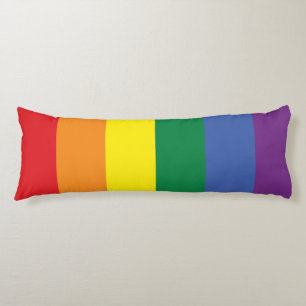Gay Pride LGBT Rainbow Flag Body Cushion
