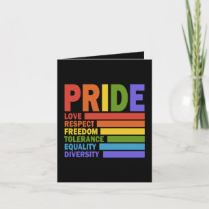 Gay Pride Month LGBT Holiday Card