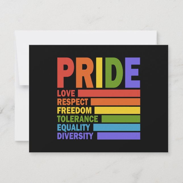 Gay Pride Month LGBT Invitation (Front)