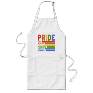 Gay Pride Month LGBT Long Apron