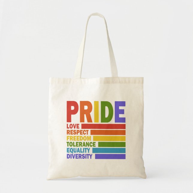 Gay Pride Month LGBT Tote Bag (Front)