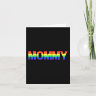 Gay Pride Month Lgbtq Mothers Day Rainbow Flag Que Card