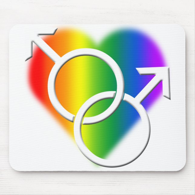 Gay Pride Mousepad Gay Pride Mousepads & Decor (Front)