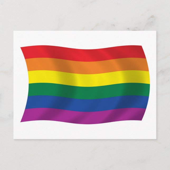 Gay Pride Movement Flag Postcard (Front)