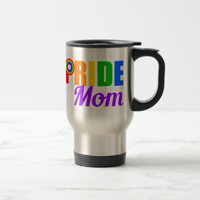 Gay Pride Mum Travel Mug (Right)