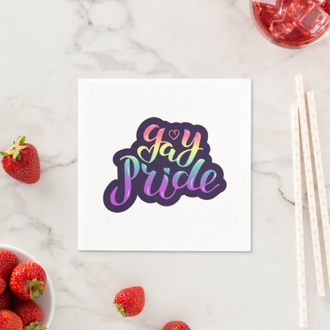 Gay Pride Napkin (Insitu)