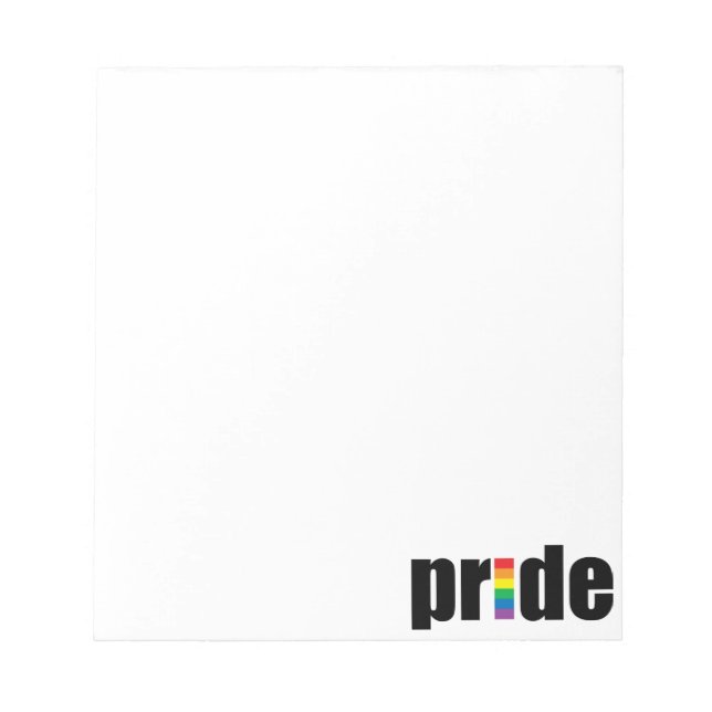 Gay Pride Notepad (Front)