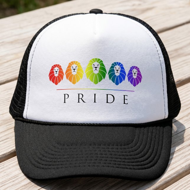 Gay Pride of Lions - LGBT Trucker Hat (Creator Uploaded)
