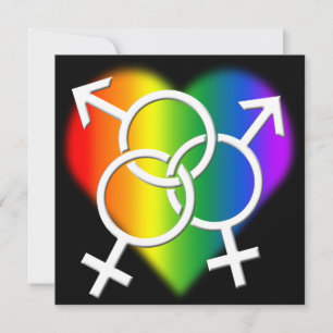Gay Pride Party Invitations Same-Sex Love Cards