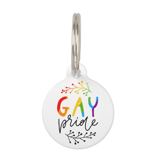 Gay Pride Pet Tag (Front)