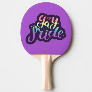 Gay Pride Ping Pong Paddle