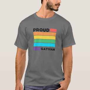 Gay Pride Pretty Gaysian LGBT Rainbow Colors Cloud T-Shirt
