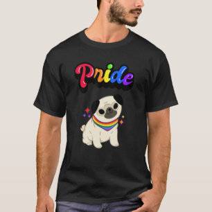 Gay Pride Pretty Gaysian Lgbt Rainbow Colours Dog T-Shirt