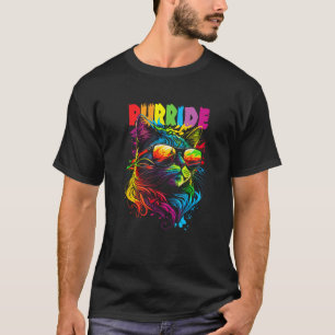 Gay Pride Purride  Cat LGBT Pride Month Equality T-Shirt