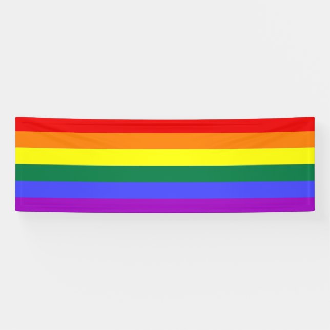 Gay Pride Rainbow Banner (Horizontal)