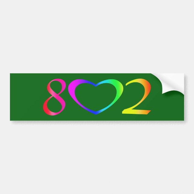 Gay Pride Rainbow Bumper Sticker (Front)