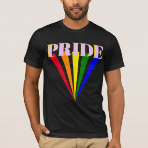 Gay pride rainbow colourful lgbt hbtq typography T-Shirt