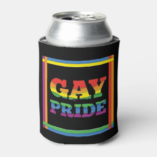 Gay Pride Rainbow Colours Can Cooler