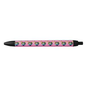 Gay Pride Rainbow Dog Black Ink Pen