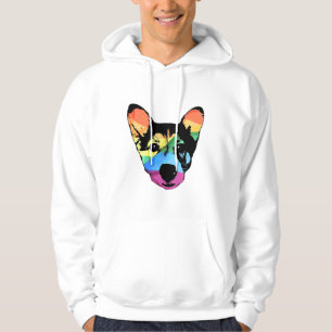Gay Pride Rainbow Dog Hoodie